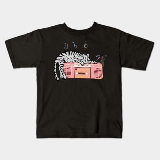 Meowsic radio Kids T-Shirt